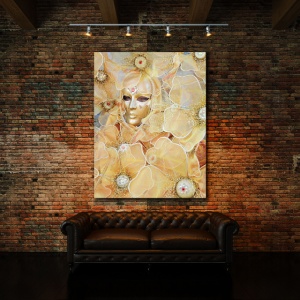 Tablou Canvas Venice Golden Lady - Img 4