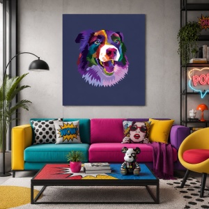 Tablou Colorful dog