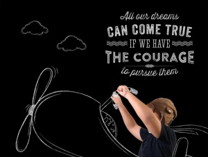 Tablou Motivational - All Dreams Can Come True If We Have The Courage - Img 3