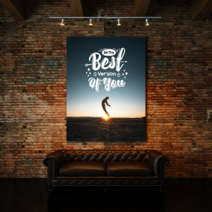 Tablou Motivational - Be The Best Version Of You (Jump) - Img 2