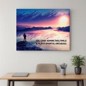 Tablou Motivational - Cel Care Admira Inaltimile
