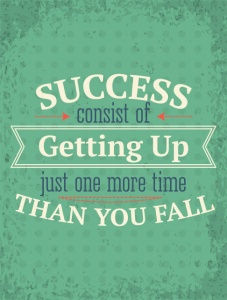 Tablou Motivational - Getting Up For Success - Img 3