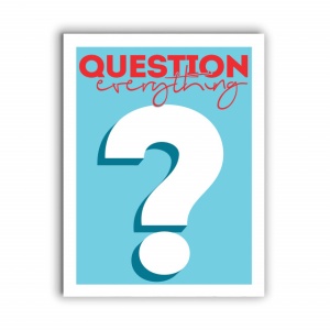 Tablou Motivational - Question Everything - Img 3