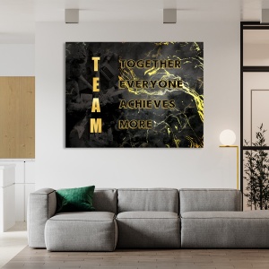 Tablou Motivational - Team (golden words) - Img 6
