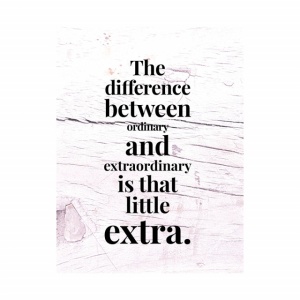 Tablou Motivational - The difference between ordinary and extraordinary - Img 3