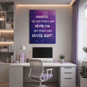 Tablou Motivational - Winners Are People Who Never Quit