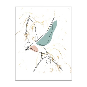 Tablou One line bird 2 - Img 2