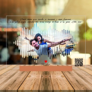 Wave Sound Personalizat Din Acrilic Cu Poza - Mesaj Text Si Melodia Voastra Youtube - Img 6