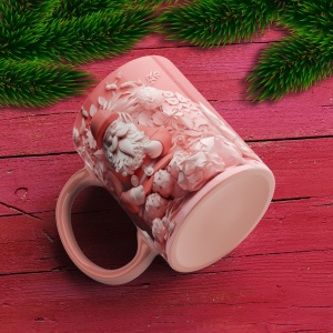 Cana De Craciun - Mos Craciun si cadouri 3D