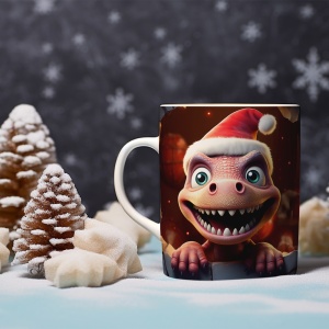 Cana De Craciun - Pink Baby Dino - Img 2