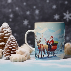 Cana De Craciun - Santa and Rudolf