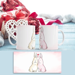 Cana Valentine's Day - Watercolor Bunnies - Img 2