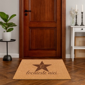 Covor de intrare personalizat - 60x40cm - o stea locuieste aici