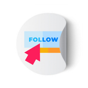 Etichete personalizate FOLLOW, 100 buc, PVC, rezistente la apa - Img 3