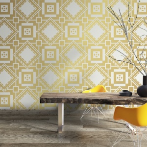 Fototapet - Golden gradient tiles (FTD1000292) - Img 3
