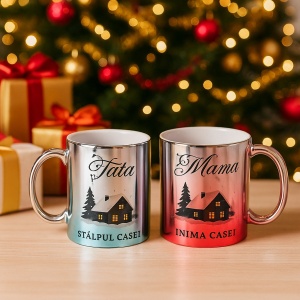Set 2 cani personalizate Mama si Tata - Img 10