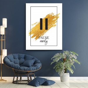 Set tablouri canvas motivationale - Play, pause, never stop - Img 4