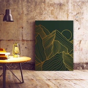 Set Tablouri Canvas - Simple Golden Landscape - Img 4