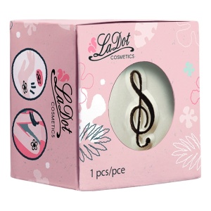 Ștampilă ceramică tatuaje temporare LaDot Cosmetics, S – Cheia Sol - Img 3