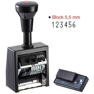 Stampile tip numarator, B6K, 6 cifre, Reiner - Img 2