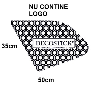 Sticker auto de geamuri Honeycomb - tip fagure - fara logo - set 2 bucati 50x35cm - Img 6