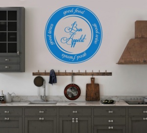 Sticker Bucatarie - Bon appetit (plate)