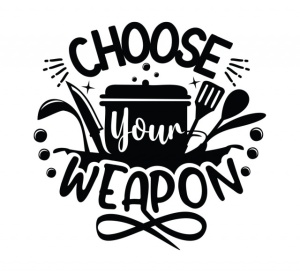 Sticker Bucatarie - Choose your weapon - Img 2