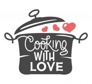 Sticker Bucatarie - Cooking with love (hearts) - Img 2