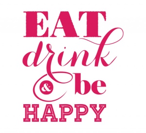 Sticker Bucatarie - Eat, drink, be happy - Img 2