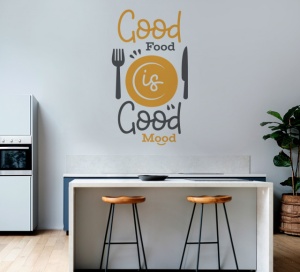 Sticker Bucatarie - Good food is good mood - Img 2