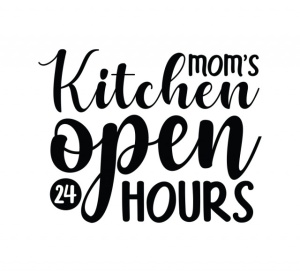 Sticker Bucatarie - Mom's kitchen open 24 hours - Img 2