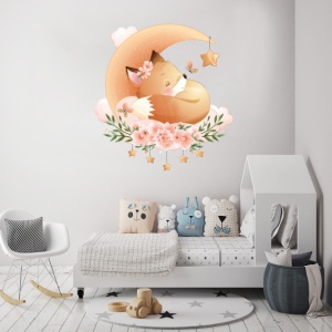 Sticker Copii - Baby fox sleeping
