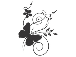 Sticker De Perete Fluture Pe Flori - Img 5