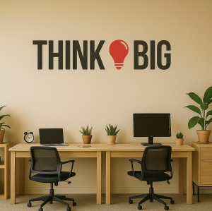 Sticker De Perete Litere Think Big