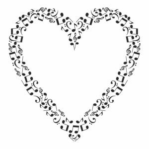 Sticker De Perete Love Heart Music - Img 4