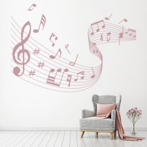 Sticker de Perete Music Score Musical Notes - Img 3