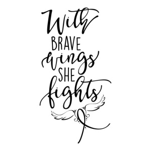 Sticker De Perete With Brave Wings She Fights - Img 2