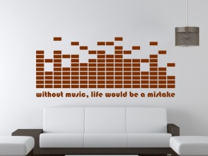 Sticker De Perete Without Music, Life Would Be A Mistake - Img 2