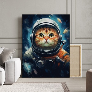 Tablou Animale Fantastice - Astro Ginger Cat