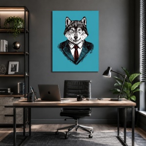 Tablou Business wolf