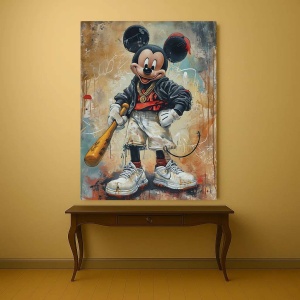 Tablou Canvas - Badass Mickey Mouse - Img 4