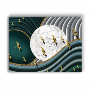 Tablou Canvas Big Marble Moon - Img 3