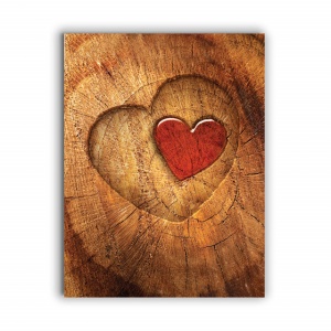 Tablou Canvas Carved Heart - Img 3