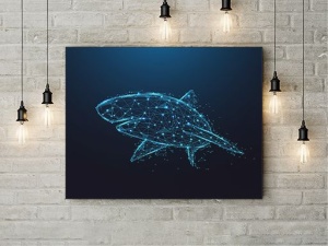 Tablou Canvas Cyber Shark - Img 3