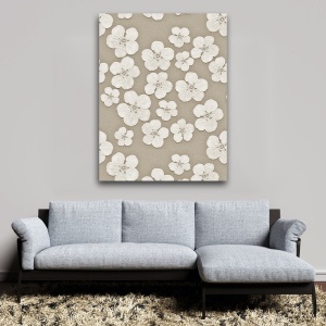Tablou canvas - Flori de cais pe fundal texturat (Floral 139)