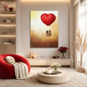 Tablou Canvas Flying Kiss