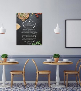 Tablou Canvas In Acest Restaurant - Pizza