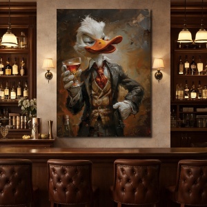 Tablou Canvas Inspirațional - Business Talk (Scrooge McDuck)