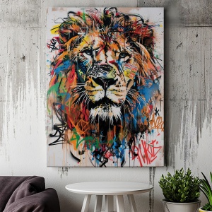 Tablou Canvas Inspirațional - Pop Art Lion - Img 4