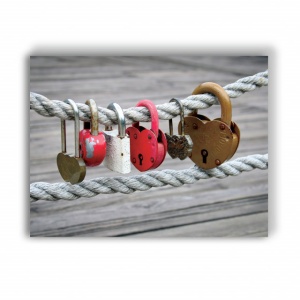 Tablou Canvas Love Locks - Img 3